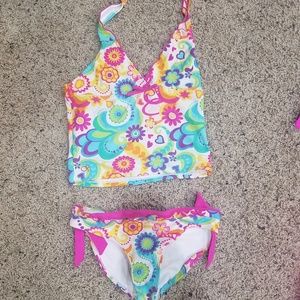 Floral design tankini